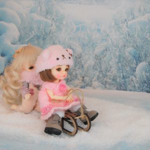 Luge miniature 1/8 bjd pukifee, lati yellow